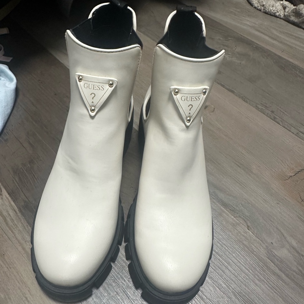 GUESS Cream Ankle Boots for Women